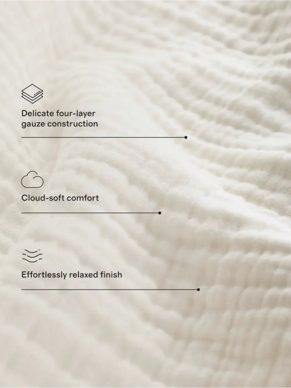 NWT Quince Airy Gauze King Duvet Cover Set in Chocolate (includes dust bag)
